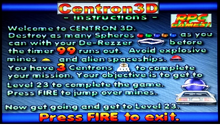 Centron 3D atari screenshot